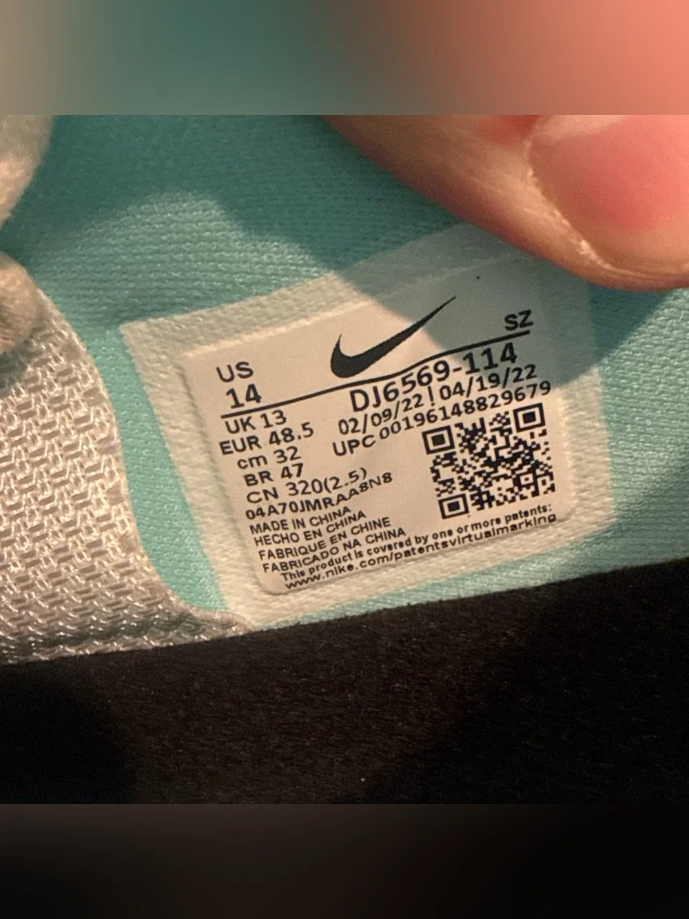 Nike size 14